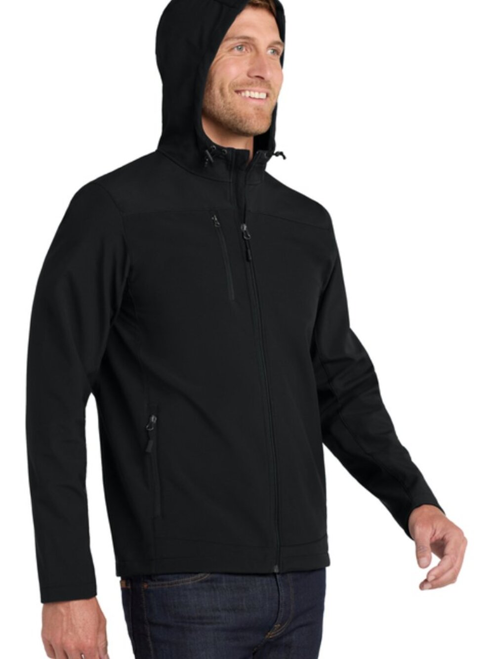 J335 Port Authority® Hooded Core Soft Shell Jacket: NEW